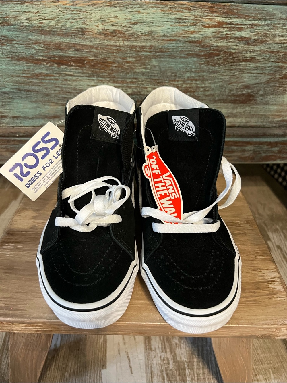 Vans Black Floral High-Top Sneakers - Picture 4 of 7